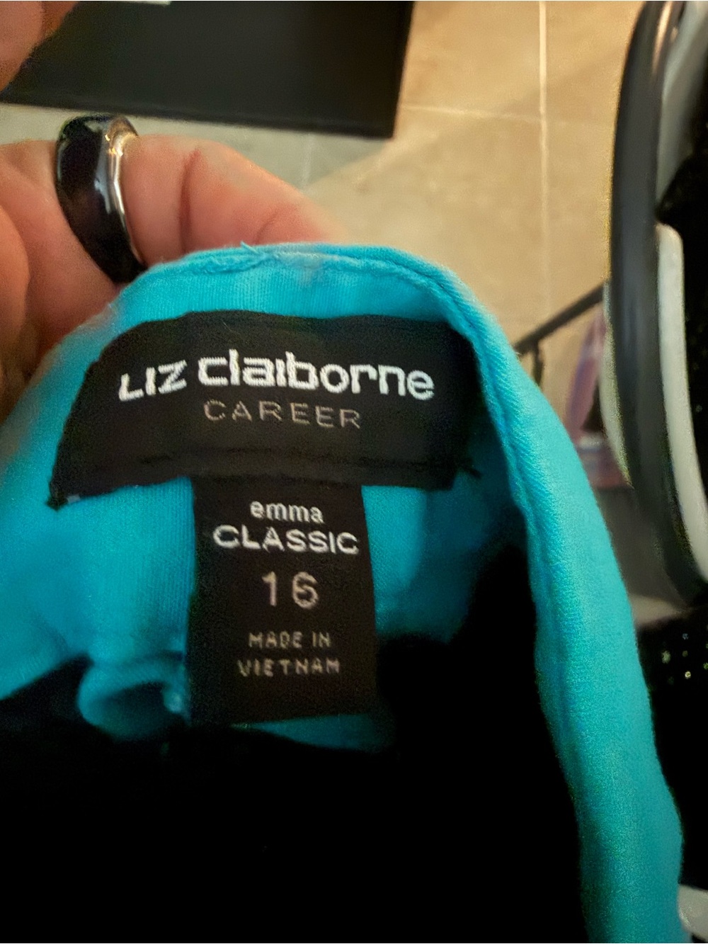 Liz Claiborne Turquoise Career Pants - Emma Classic